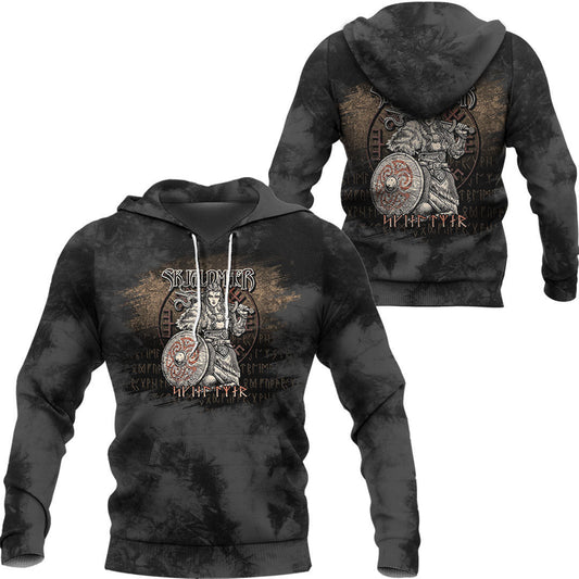 Warrior Vegvisir Skjaldmaer Shieldmaiden Viking Hoodie