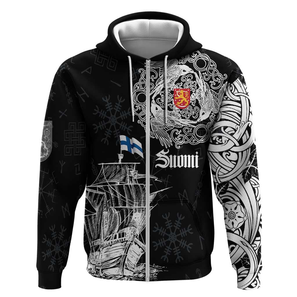 Finland Vikings Culture Suomi Viking Ships Viking Hoodie