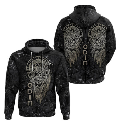 Viking Navigator Odin's Wisdom in Symbols Viking Hoodie