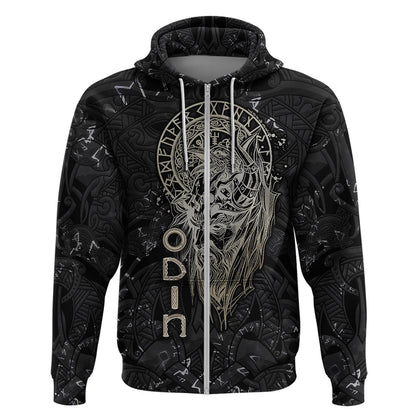 Viking Navigator Odin's Wisdom in Symbols Viking Hoodie