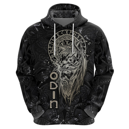 Viking Navigator Odin's Wisdom in Symbols Viking Hoodie