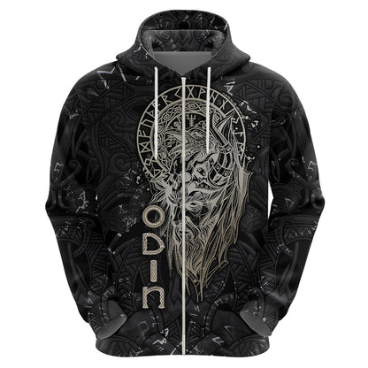 Viking Navigator Odin's Wisdom in Symbols Viking Hoodie