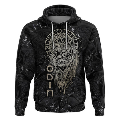 Viking Navigator Odin's Wisdom in Symbols Viking Hoodie