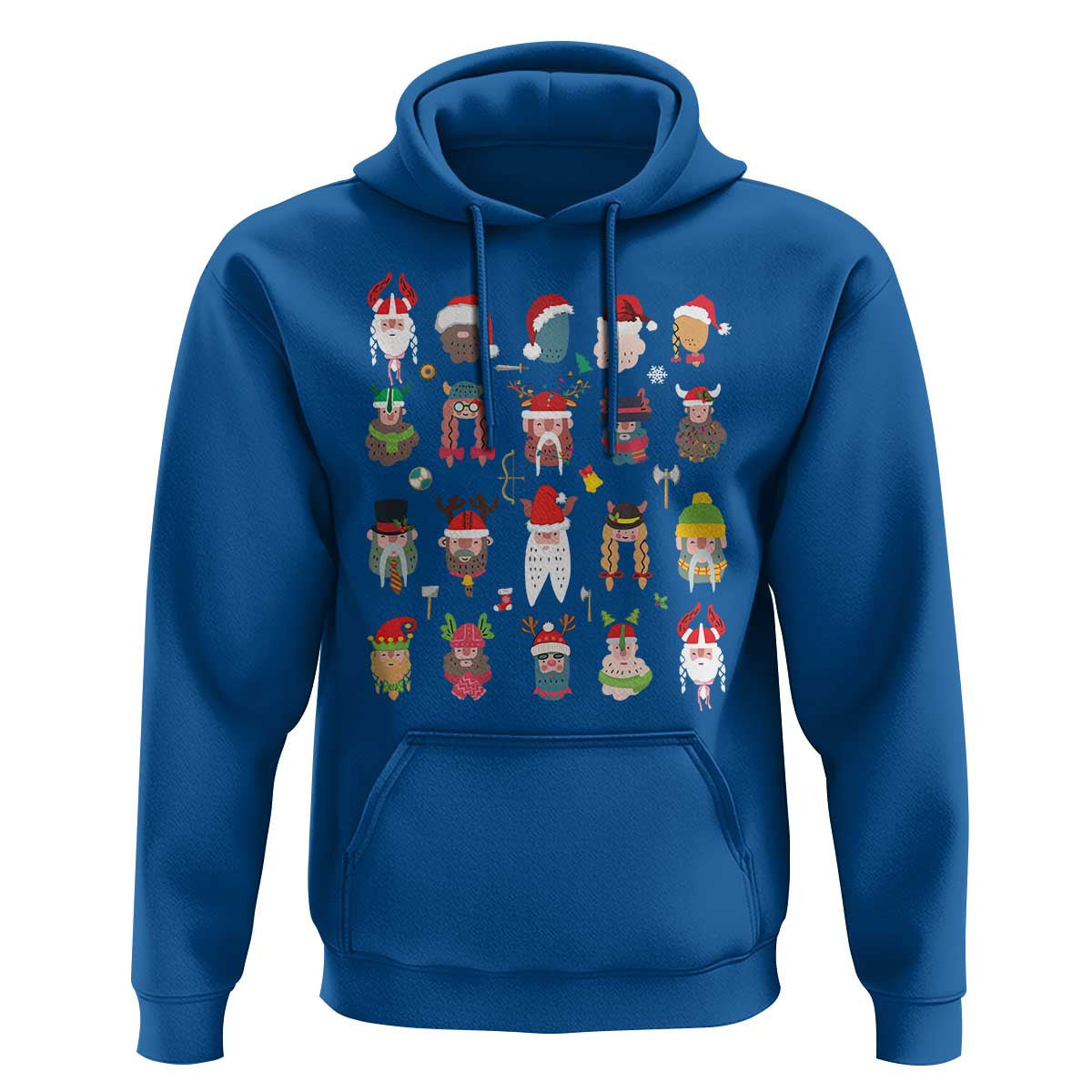 Funny Christmas Nordic Cute Viking Warriors Viking Hoodie Cotton