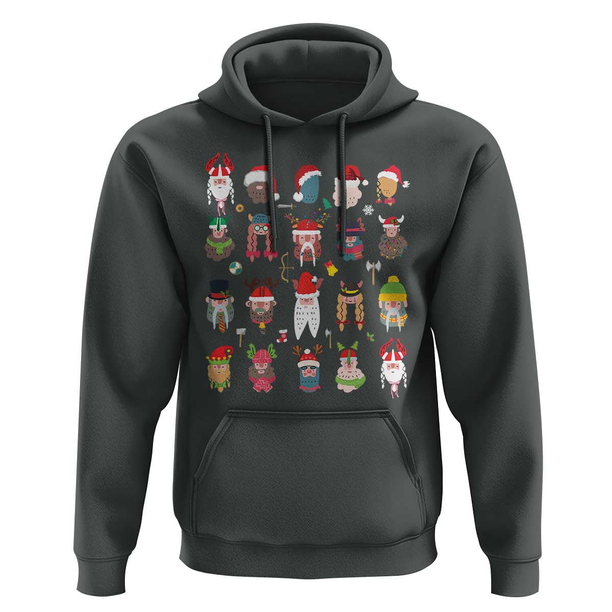 Funny Christmas Nordic Cute Viking Warriors Viking Hoodie Cotton
