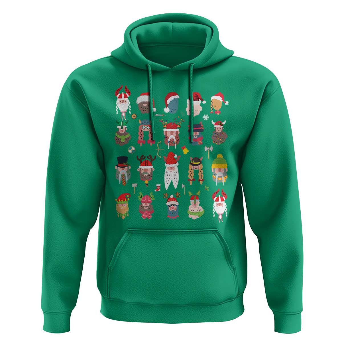 Funny Christmas Nordic Cute Viking Warriors Viking Hoodie Cotton
