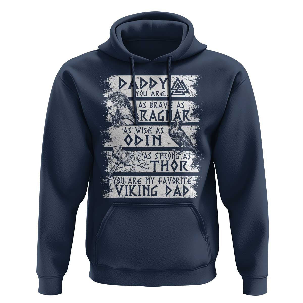 Viking Dad As Brave As Ragnar As Wise As Odin As Strong As Thor Viking Hoodie Cotton