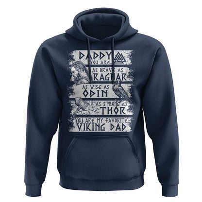Viking Dad As Brave As Ragnar As Wise As Odin As Strong As Thor Viking Hoodie Cotton