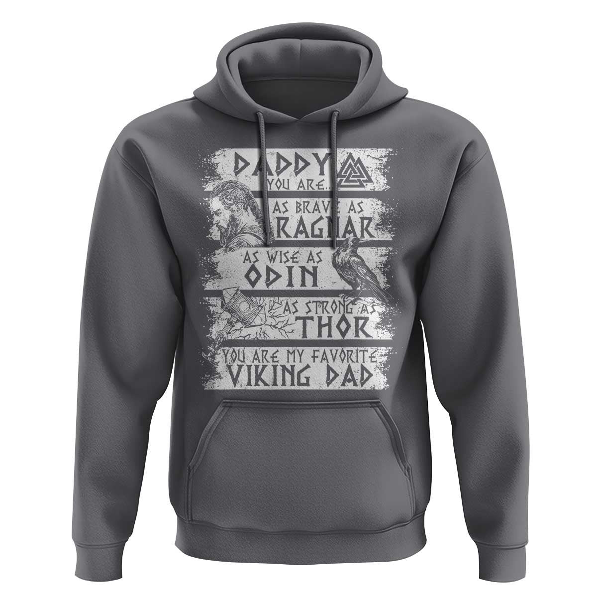 Viking Dad As Brave As Ragnar As Wise As Odin As Strong As Thor Viking Hoodie Cotton