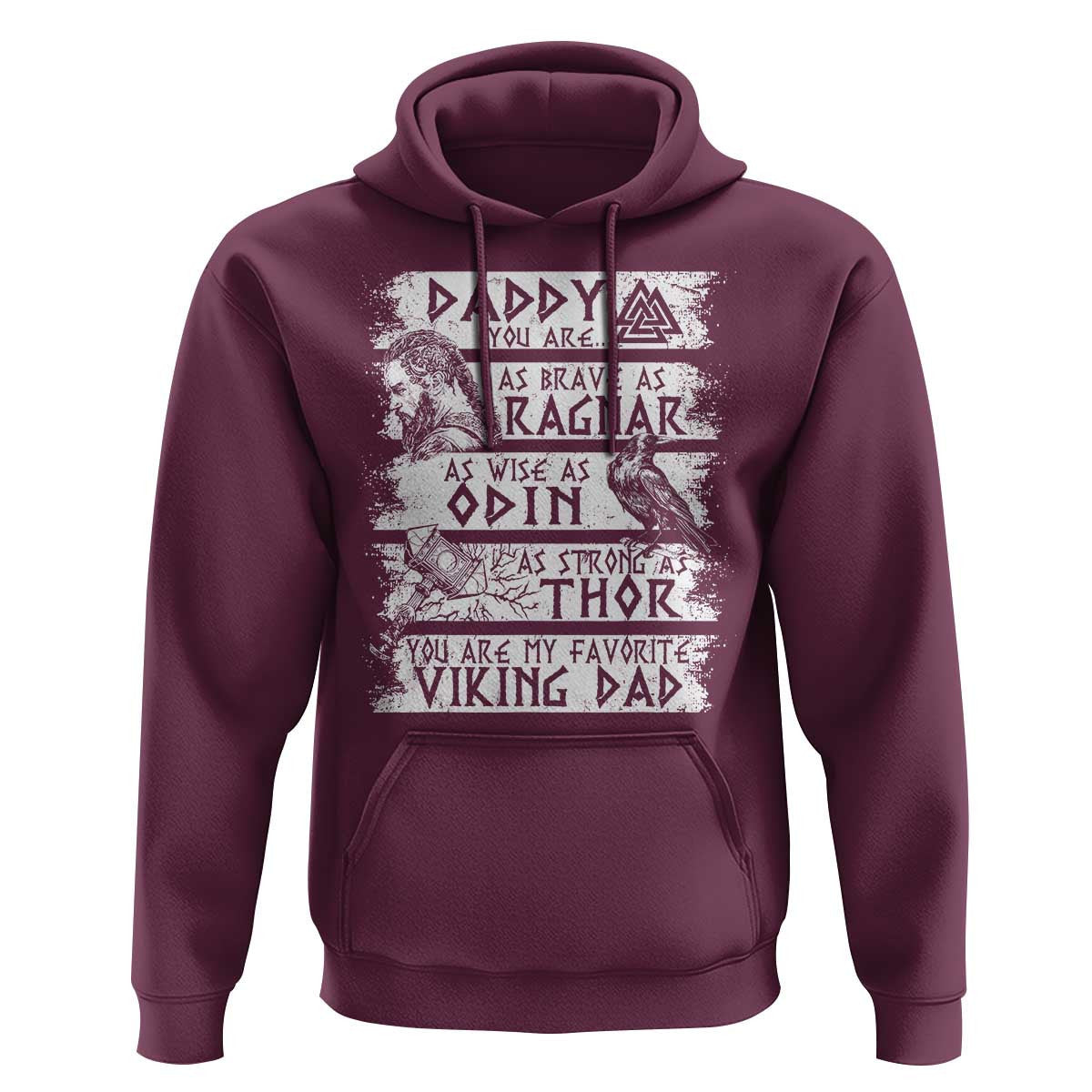 Viking Dad As Brave As Ragnar As Wise As Odin As Strong As Thor Viking Hoodie Cotton