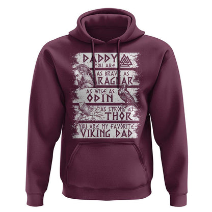 Viking Dad As Brave As Ragnar As Wise As Odin As Strong As Thor Viking Hoodie Cotton