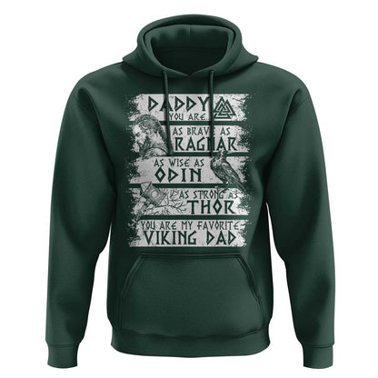 Viking Dad As Brave As Ragnar As Wise As Odin As Strong As Thor Viking Hoodie Cotton