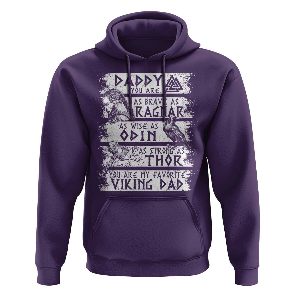 Viking Dad As Brave As Ragnar As Wise As Odin As Strong As Thor Viking Hoodie Cotton