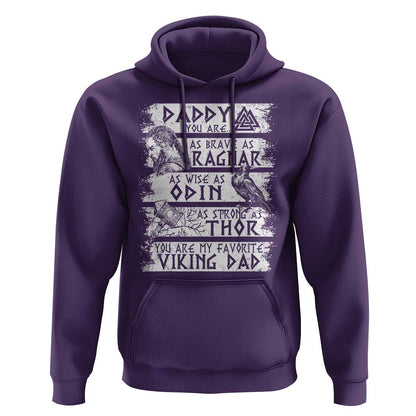 Viking Dad As Brave As Ragnar As Wise As Odin As Strong As Thor Viking Hoodie Cotton