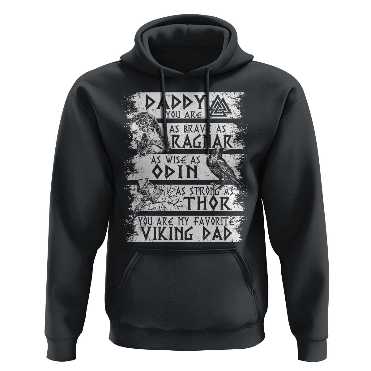 Viking Dad As Brave As Ragnar As Wise As Odin As Strong As Thor Viking Hoodie Cotton