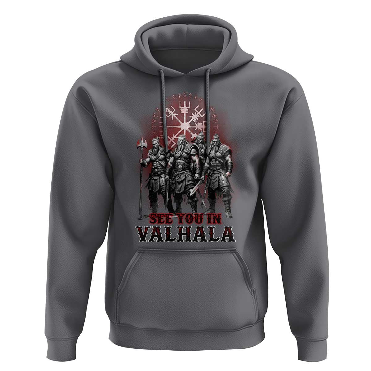 Viking Warrior See You In Valhalla Viking Hoodie Cotton