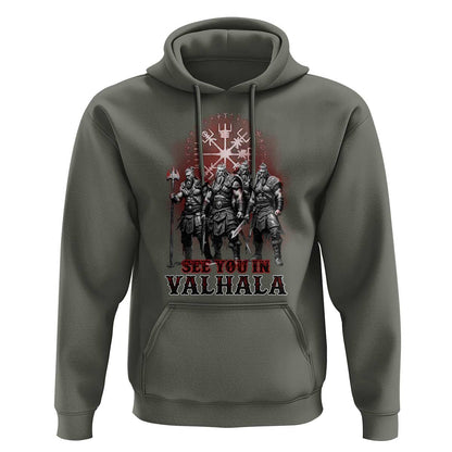 Viking Warrior See You In Valhalla Viking Hoodie Cotton
