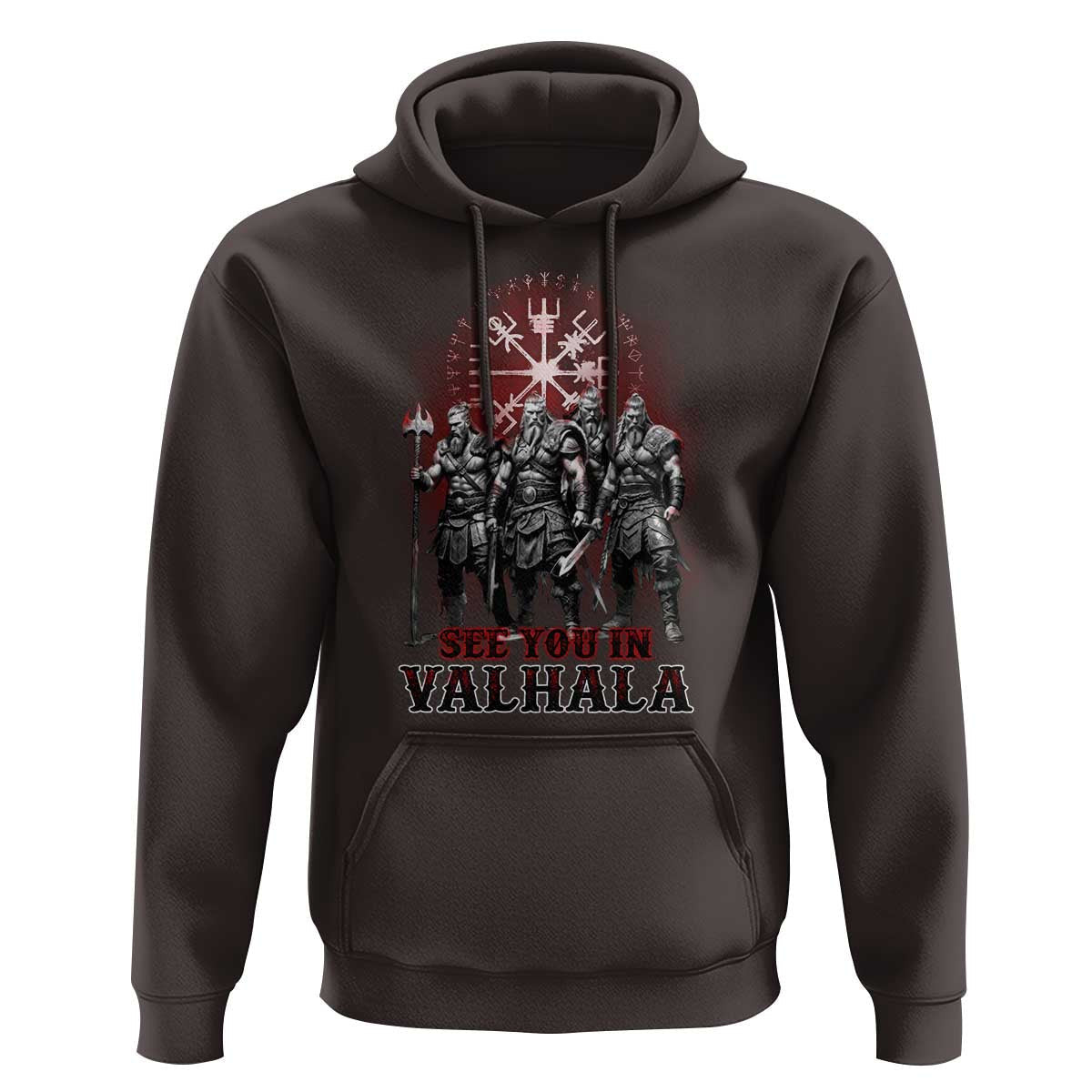 Viking Warrior See You In Valhalla Viking Hoodie Cotton