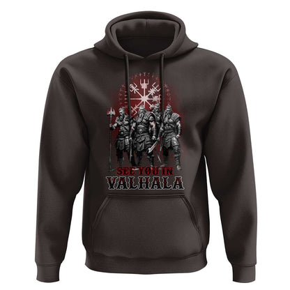 Viking Warrior See You In Valhalla Viking Hoodie Cotton