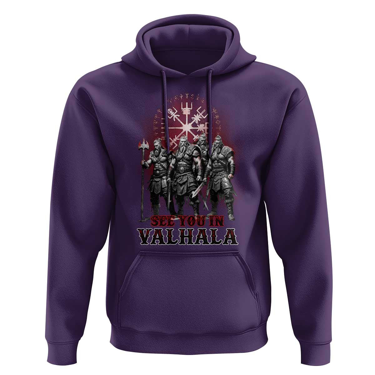Viking Warrior See You In Valhalla Viking Hoodie Cotton