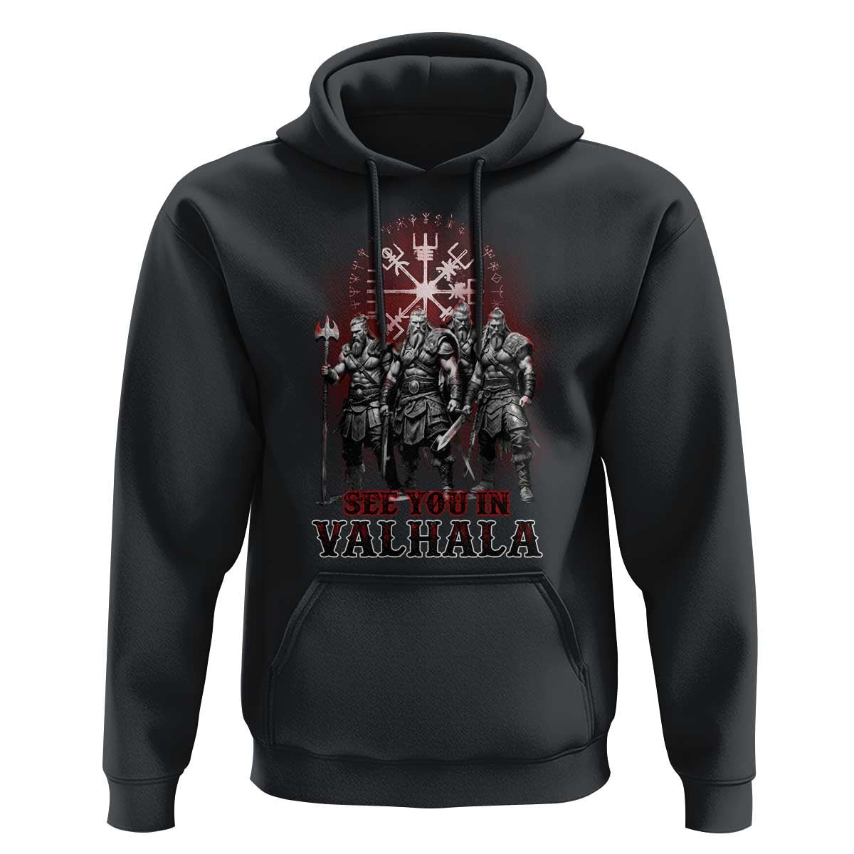 Viking Warrior See You In Valhalla Viking Hoodie Cotton