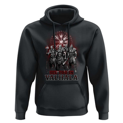 Viking Warrior See You In Valhalla Viking Hoodie Cotton