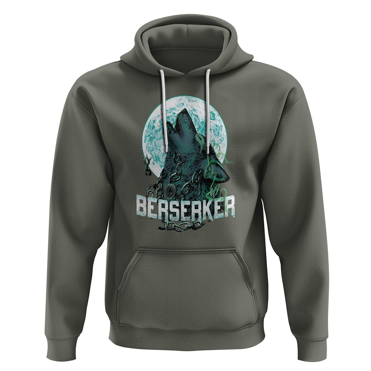 Berserk Wolf Warrior Odin Norse Mythology Viking Hoodie Cotton