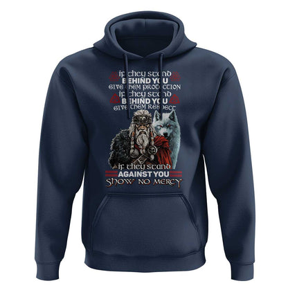 If They Stand Against You Show No Mercy Viking Hoodie Cotton