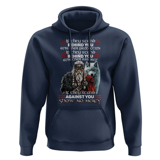If They Stand Against You Show No Mercy Viking Hoodie Cotton