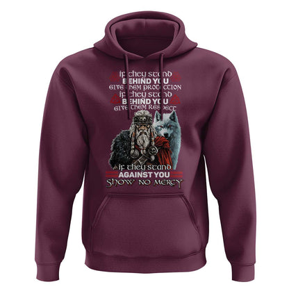 If They Stand Against You Show No Mercy Viking Hoodie Cotton