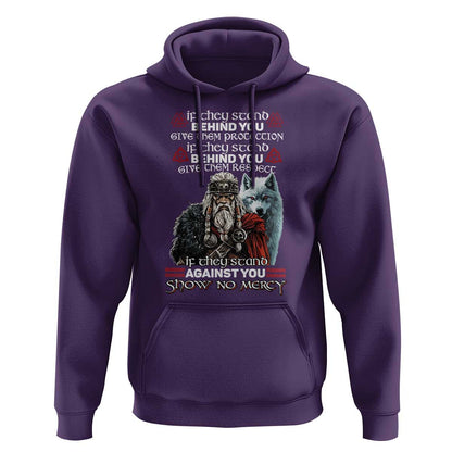 If They Stand Against You Show No Mercy Viking Hoodie Cotton
