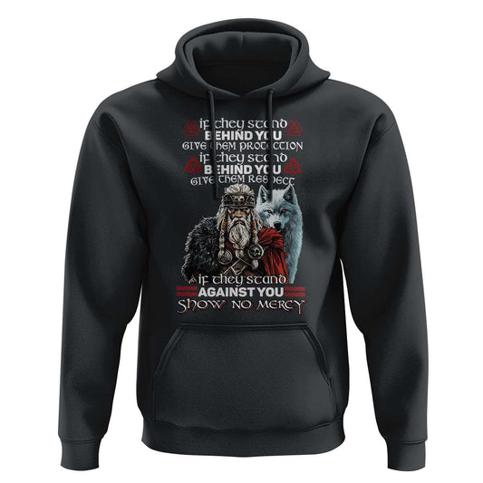 If They Stand Against You Show No Mercy Viking Hoodie Cotton