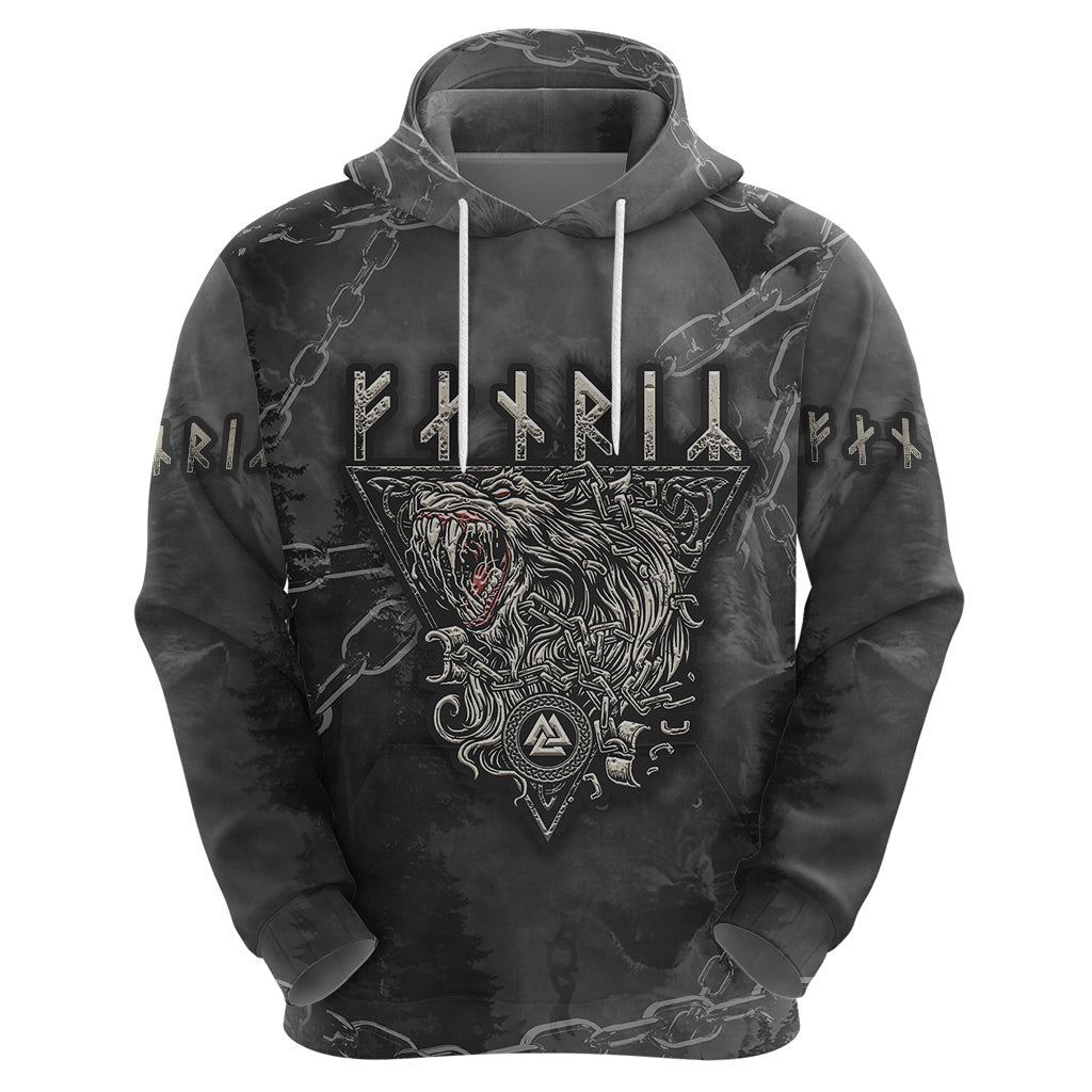 Fenir Better to be a Wolf of Odin Viking Hoodie