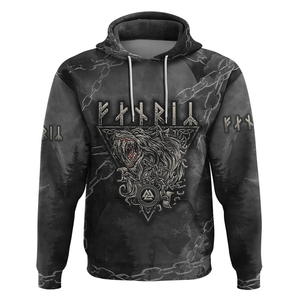 Fenir Better to be a Wolf of Odin Viking Hoodie