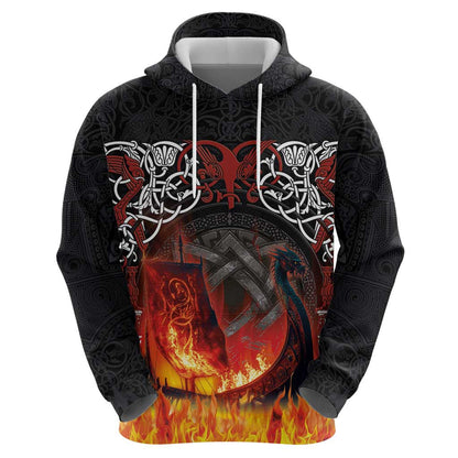 Scotland Up Helly Aa Zipper Drakkar Viking Longship Burning The Return of The Light Viking Hoodie
