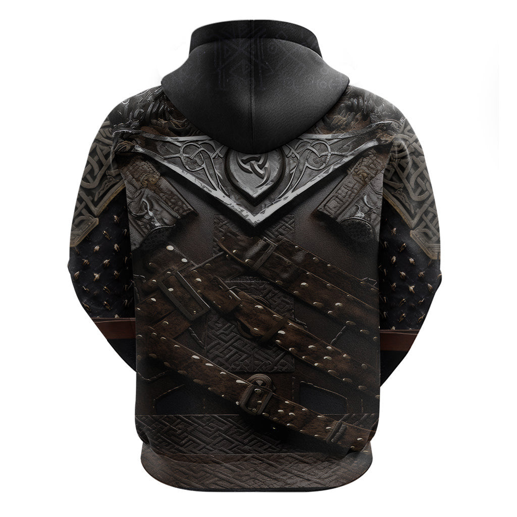 Legendary Viking Armor Triple Horn Saga Viking Hoodie