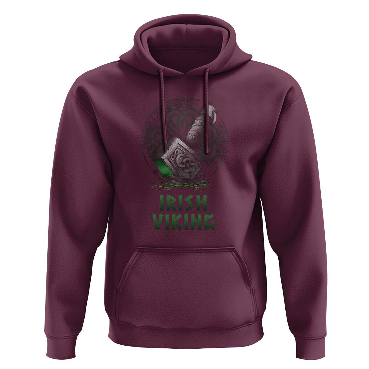 Irish Celtic Thor Mjolnir Viking Hoodie Cotton