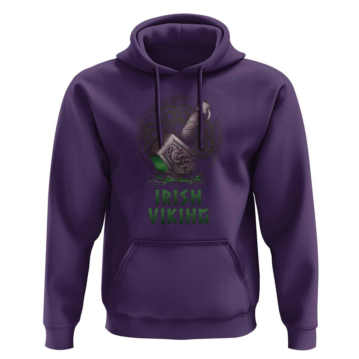 Irish Celtic Thor Mjolnir Viking Hoodie Cotton