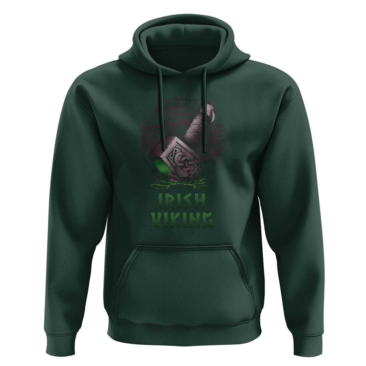 Irish Celtic Thor Mjolnir Viking Hoodie Cotton