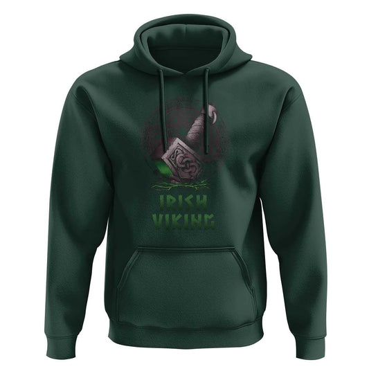 Irish Celtic Thor Mjolnir Viking Hoodie Cotton