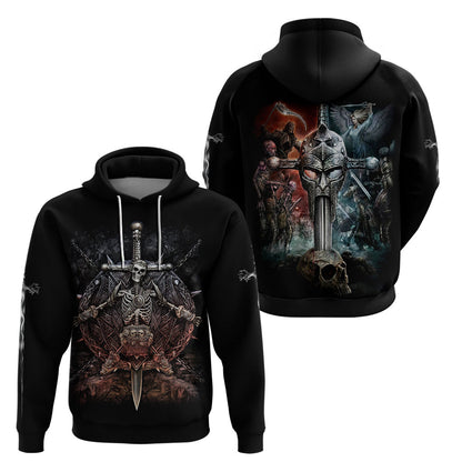 Warrior Skull Skull Warrior Viking Viking Hoodie