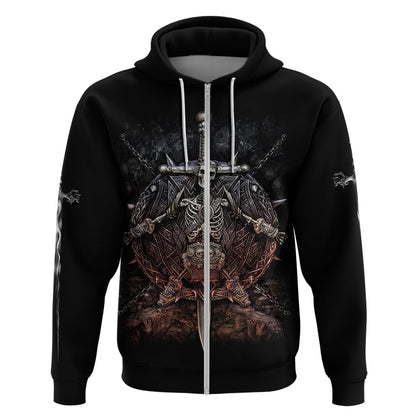 Warrior Skull Skull Warrior Viking Viking Hoodie