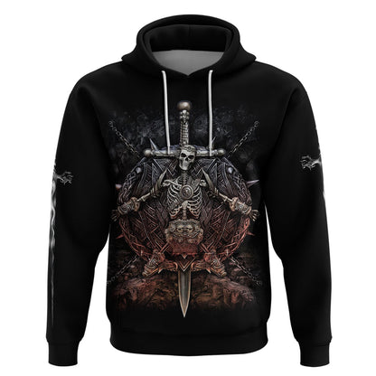 Warrior Skull Skull Warrior Viking Viking Hoodie