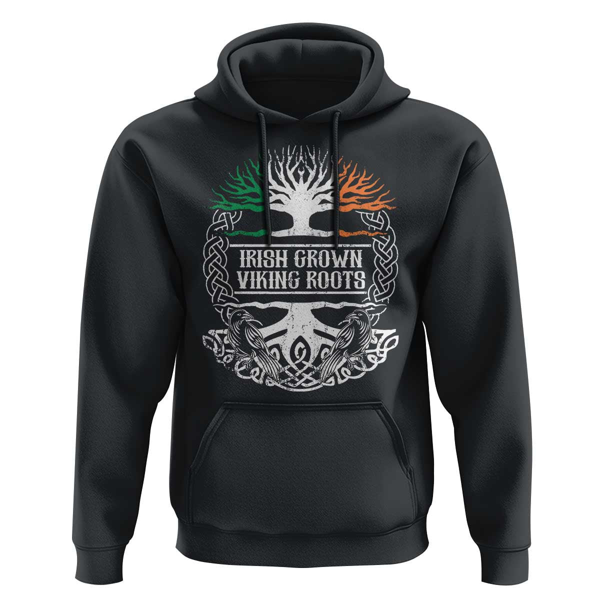 Irish Irish Grown With Viking Roots Viking Hoodie Cotton