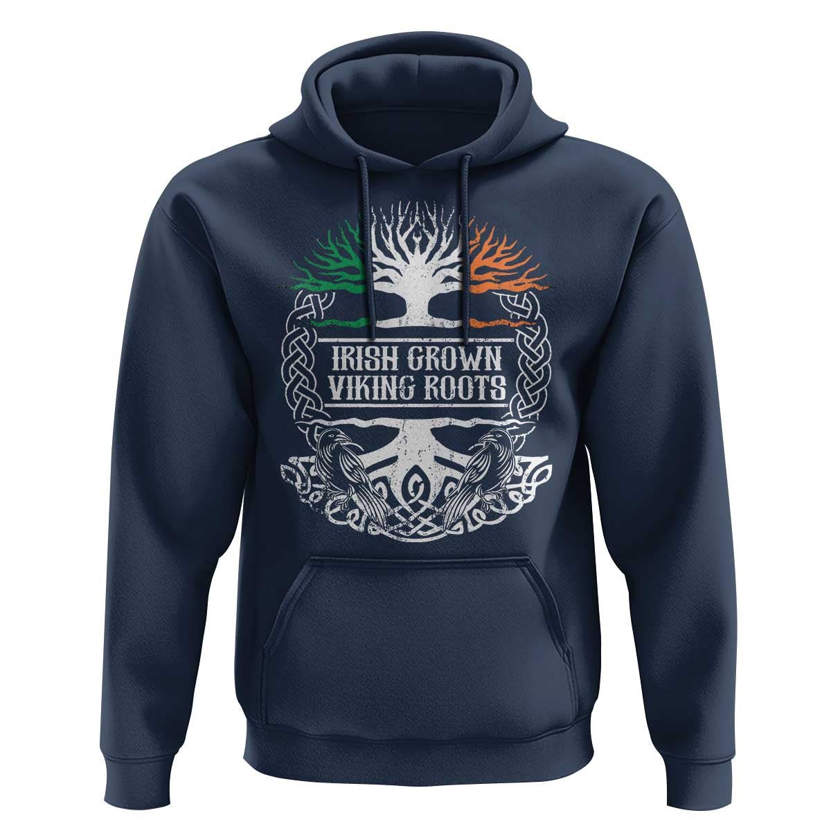Irish Irish Grown With Viking Roots Viking Hoodie Cotton