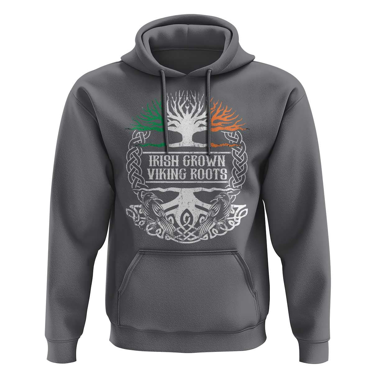 Irish Irish Grown With Viking Roots Viking Hoodie Cotton