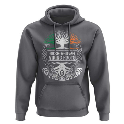 Irish Irish Grown With Viking Roots Viking Hoodie Cotton