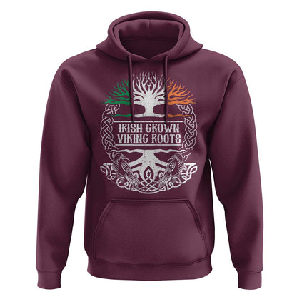 Irish Irish Grown With Viking Roots Viking Hoodie Cotton