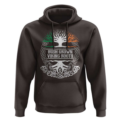 Irish Irish Grown With Viking Roots Viking Hoodie Cotton