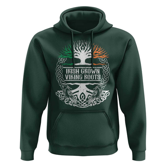 Irish Irish Grown With Viking Roots Viking Hoodie Cotton